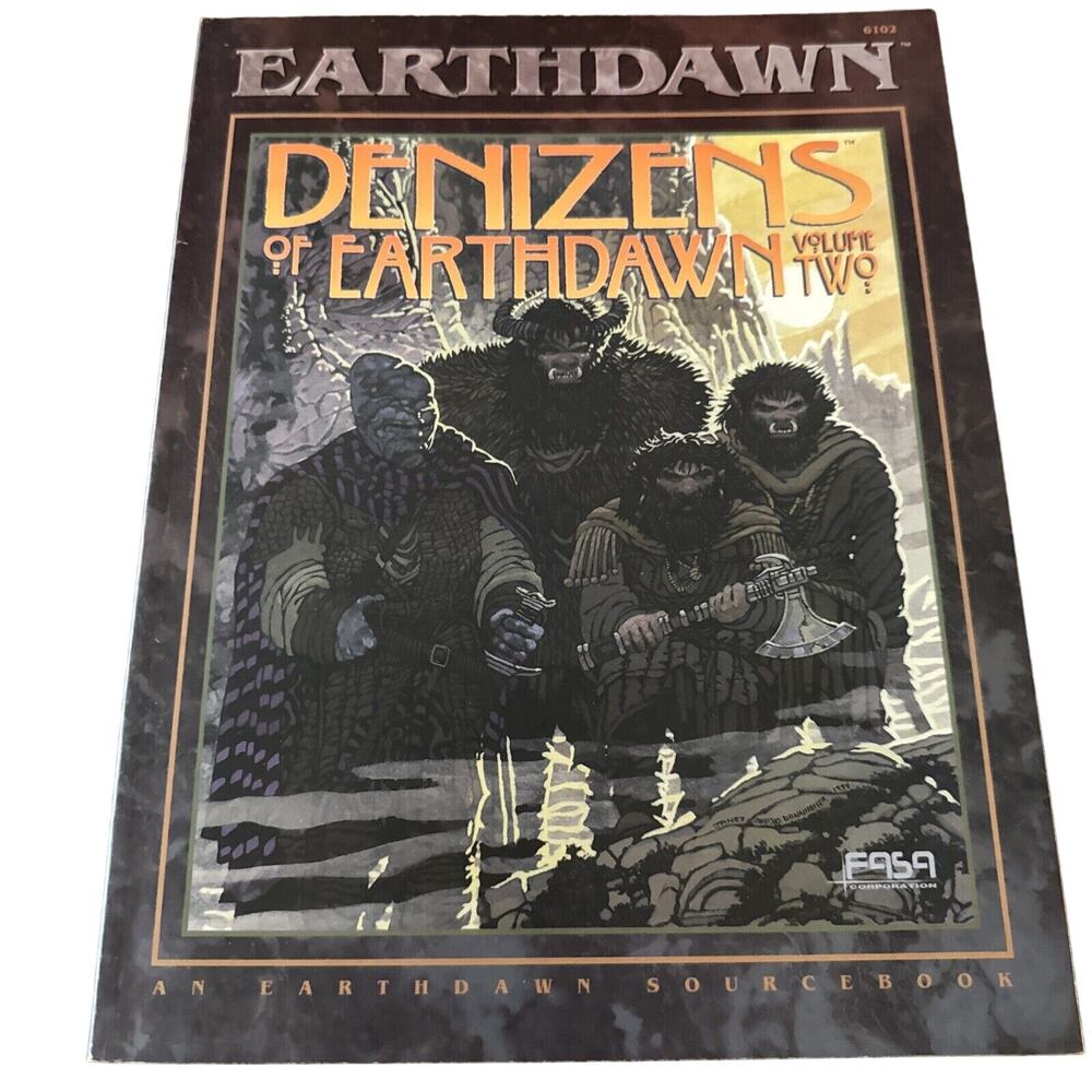 Denizens Of EarthDawn Sourcebook 6102 RPG Roleplaying Game Book